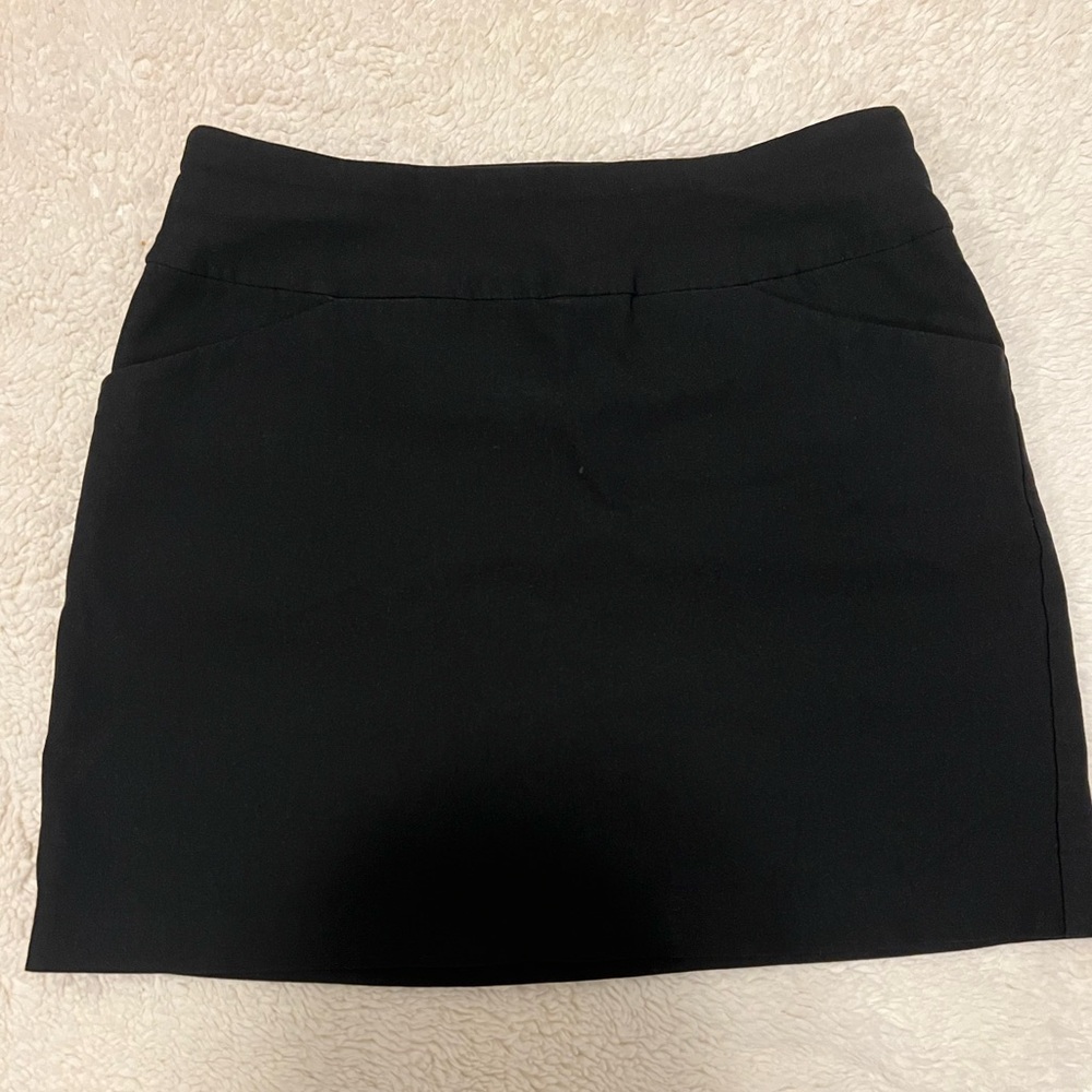 Black Mini Skirt Skort - Sleek Everyday Style| XS